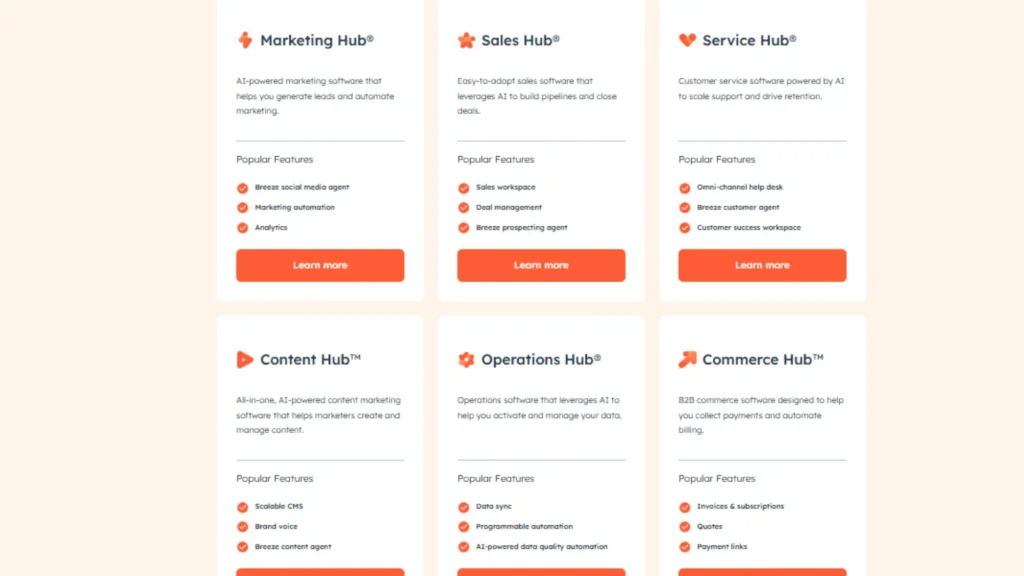 hubspot review : hubspot hubs